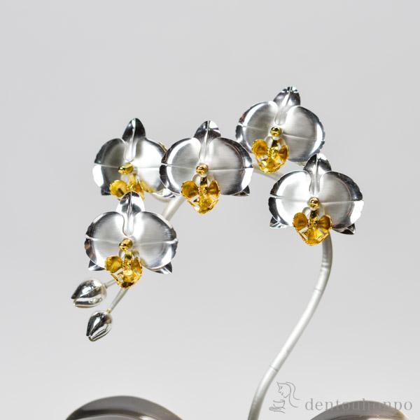 純銀 鶴 B 80g ( 光則（銀工芸） 木札名入れ有料 高級 コレクション 美術品 工芸品 伝統 東京銀器（銀工芸） 周年 創立 上場 竣工 開店 事務所移転 開業 ) 純金 双鶴 80g ( 光則（金工芸） 木札名入れ有料 高級