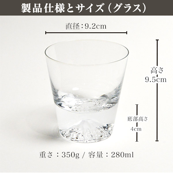 「送料無料」 富士山グラスセット ロックグラス・タンブラー 金箔コースター 4点セット 「即日発送対応」 ( 田島硝子 あすつく )_2