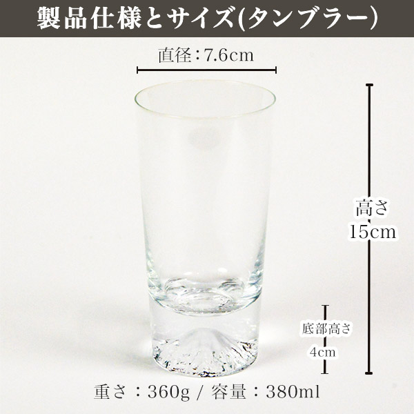 「送料無料」 富士山グラスセット ロックグラス・タンブラー 金箔コースター 4点セット 「即日発送対応」 ( 田島硝子 あすつく )_3