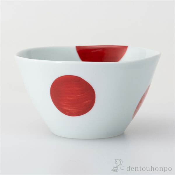 しゃぼん Vボウル 赤 M 3個セット ( 敬老の日 プレゼント 実用的 椀 碗 ボール bowl おすすめ 波佐見焼 結婚 出産 内祝い 引き出物 )