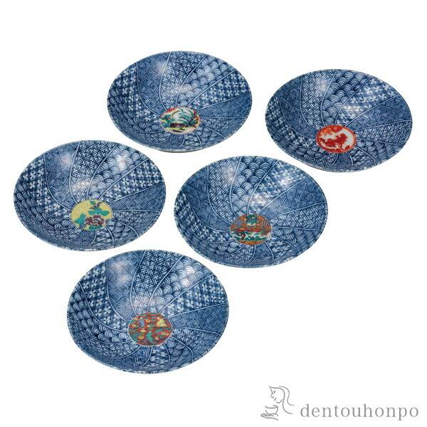 小鉢揃 時代画 5.2号 ( 退職祝い 定年 和食 食器 おつまみ 朝食 料理 九谷焼 結婚 出産 内祝い 引き出物 金婚式 )の通販は