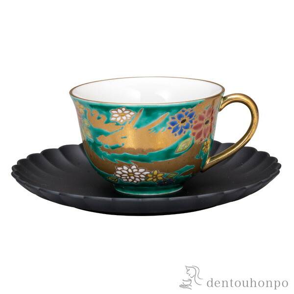 「送料無料」 カップ＆ソーサー 金龍 ソーサー山中漆器 ( 退職祝い プレゼント 男性 女性 父 母 定年 セット ソーサー )の通販は