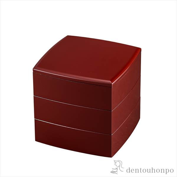 胴張三段重　（漆） 胴張漆器 3段の通販