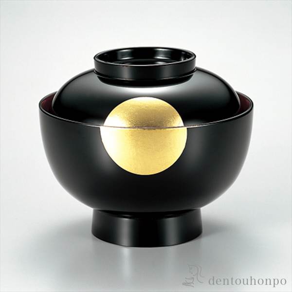 雑煮椀　 よろこび 黒内朱 ( お正月 雑煮椀 お椀 お吸い物 味噌汁 おすすめ 越前漆器 結婚 出産 内祝い 引き出物 金婚式 )