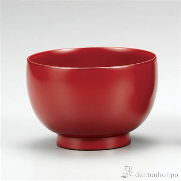 「送料無料」 ほてい汁椀 古代朱 3.5号 5客 ( 退職祝い 定年 雑煮椀 お椀 お吸い物 味噌汁 おすすめ 越前漆器 結婚 出産 )