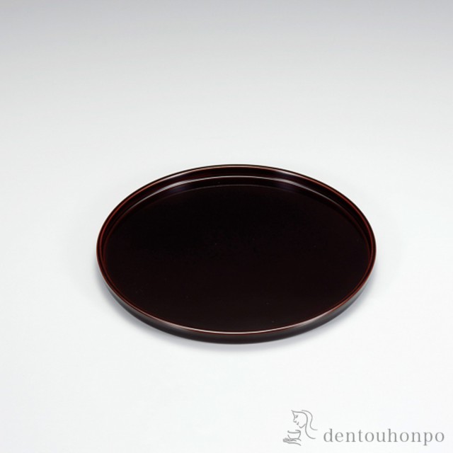 利休丸盆 溜 8号 ( ランチョンマット コーディネート 和食 洋食 おすすめ 越前漆器 結婚 出産 内祝い 引き出物 金婚式 )の通販は