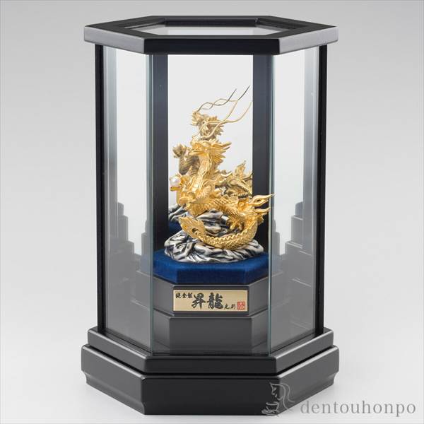 「送料無料」 純金 昇龍 C 純金18g ( 高級 コレクション 美術品 工芸品 伝統 東京銀器（金工芸） 周年 創立 上場 竣工 開店 事務所移転 )