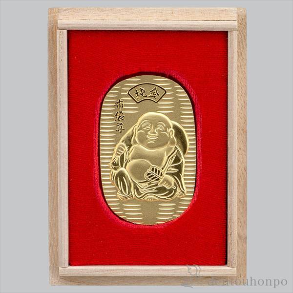 「送料無料」 純金 八福神小判 布袋尊 11g ( 高級 コレクション 美術品 工芸品 伝統 東京銀器（金工芸） 周年 創立 上場 竣工 開店 )