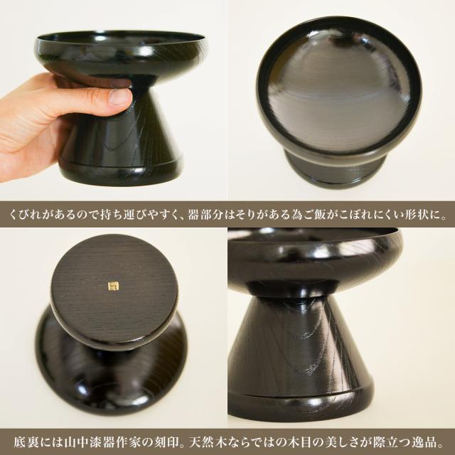 ペット用 木製フードボウル 神代すり 大 おやつスプーン付き ( 初任給 プレゼント 父の日 早割 猫用 犬用 ネコ 猫 ペット用品 山中漆器 )_2