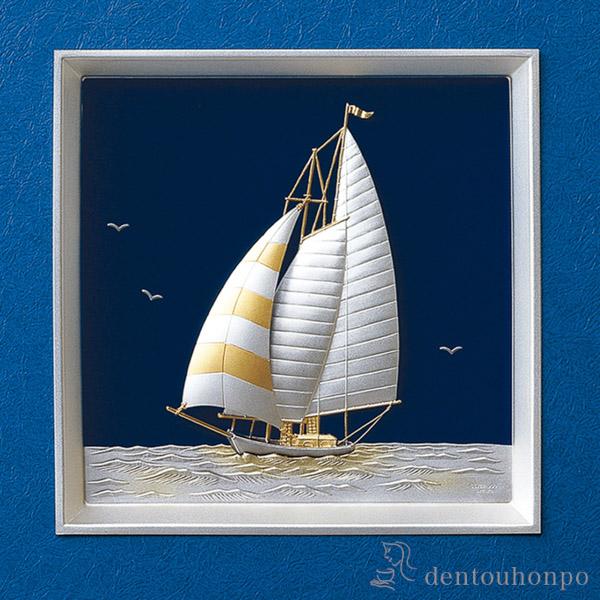送料無料」 銀製 額 ヨット C 13g ( 武比古 額縁 飾り フレーム 人気