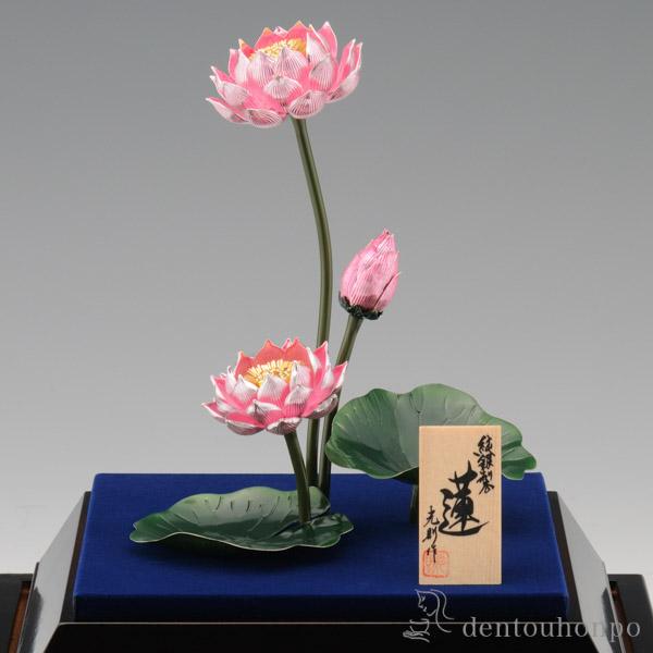 「送料無料」 銀製 蓮 B 80g ( 高級 コレクション 美術品 工芸品 伝統 東京銀器（銀工芸） 周年 創立 上場 竣工 開店 事務所移転 )_1