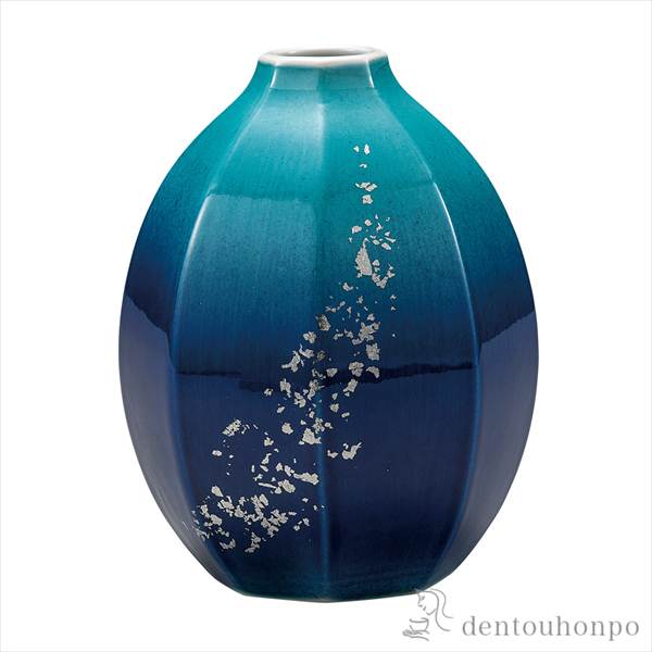 一輪生 銀河 5.2号 ( 木札名入れ有料 初任給 プレゼント 父の日 早割 ガラス フラワーベース 花器 一輪挿し おすすめ 九谷焼 周年 創立 )