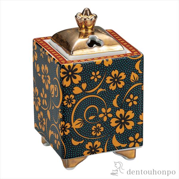 「送料無料」 豆香炉 青粒桜 3.2号 ( お香 線香 リラックス 仏具 人気 九谷焼 周年 創立 上場 竣工 上場 竣工 開店 事務所移転 )