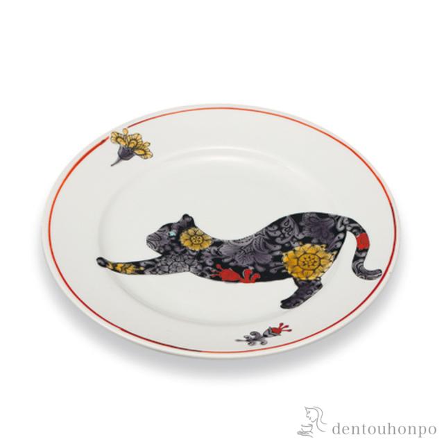 皿 猫 6号 ( 初任給 プレゼント 母の日 プレート おつまみ 料理 和食 洋食 九谷焼 結婚 出産 内祝い 引き出物 金婚式 誕生日プレゼント )
