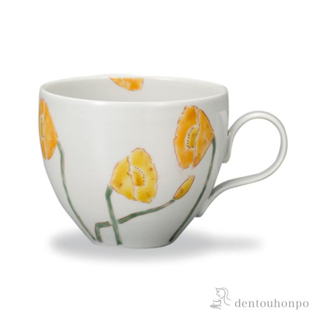 マグカップ ポピー ( プレゼント デザイン マグ オリジナル タンブラー 九谷焼 結婚 出産 内祝い 引き出物 金婚式 )