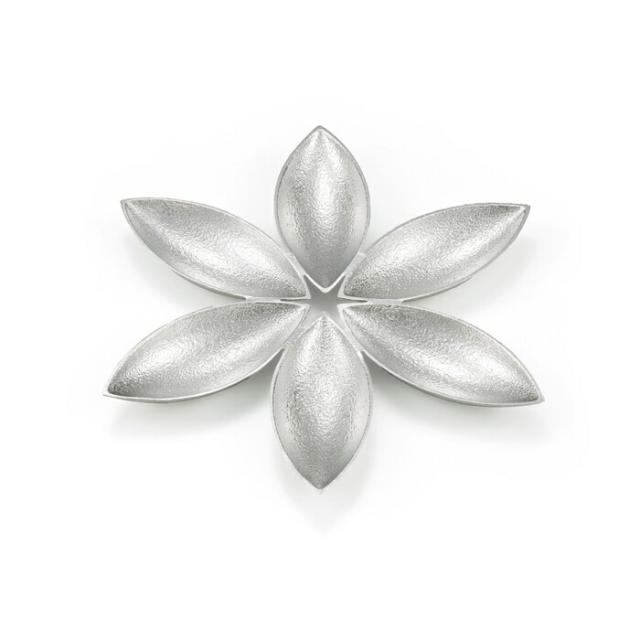 スターフラワー 小皿セット 6個入り ( 能作 母の日 早割 プレゼント 初任給 プレート 醤油皿 豆皿 和食 洋食 高岡銅器 結婚 出産 )_2