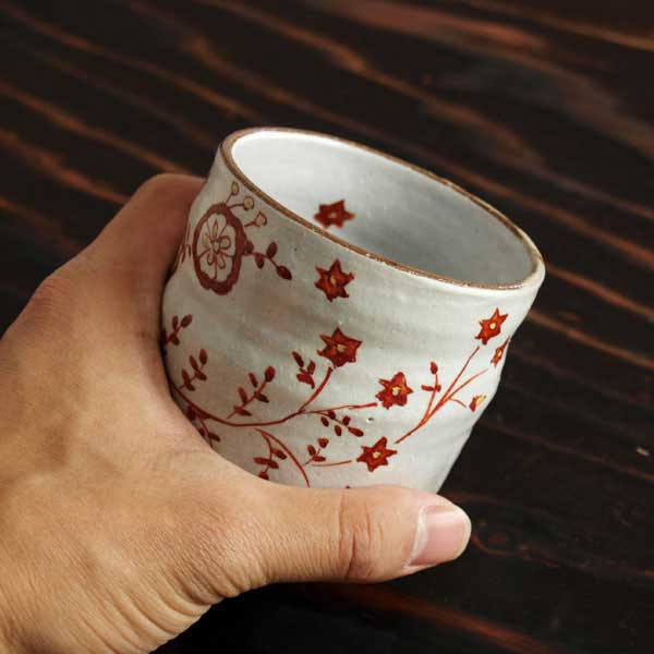 九谷焼 色いろカップ 花かっぷ ( 和窯 色いろカップ 木箱名入れ有料 初任給 プレゼント 父の日 早割 焼酎グラス )_2