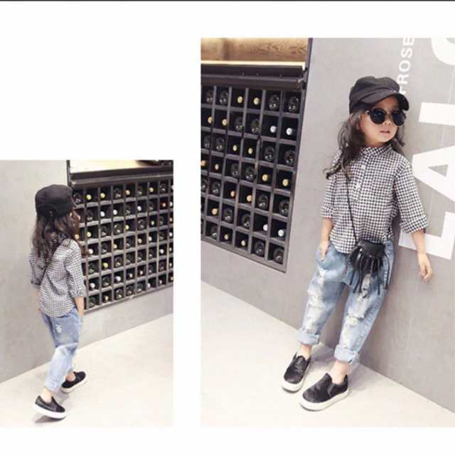 デニムパンツ 子供服 女の子 キッズ服 韓国子供服 ダメージ加工 カジュアル 長ズボン 90 100 110 1 130 140 の通販はau Pay マーケット ｓｕｎｆｌｏｗｅｒｋｉｄｓ