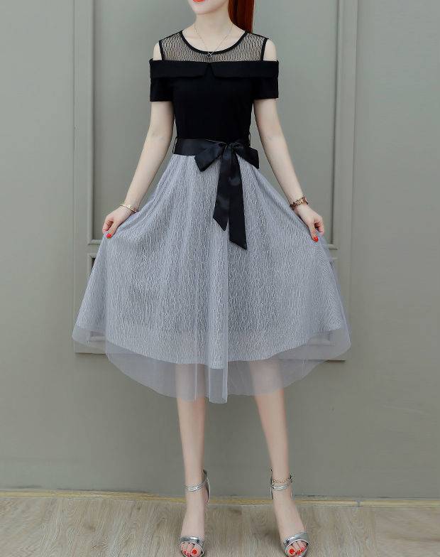 メッシュ ワンピース ツーピース セット パーティ オフショルダー セクシー 大人 レディース レース シースルーの通販はau Pay マーケット Aeka Clothet