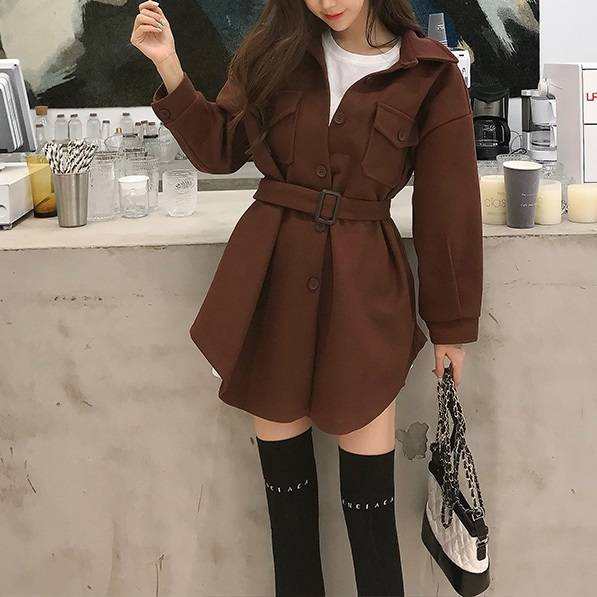 ステンカラーコート ハーフコート Aライン アウター レディース 春服 秋服 冬服 韓国 ファッション 韓国 デート服の通販はau Pay マーケット Aeka Clothet