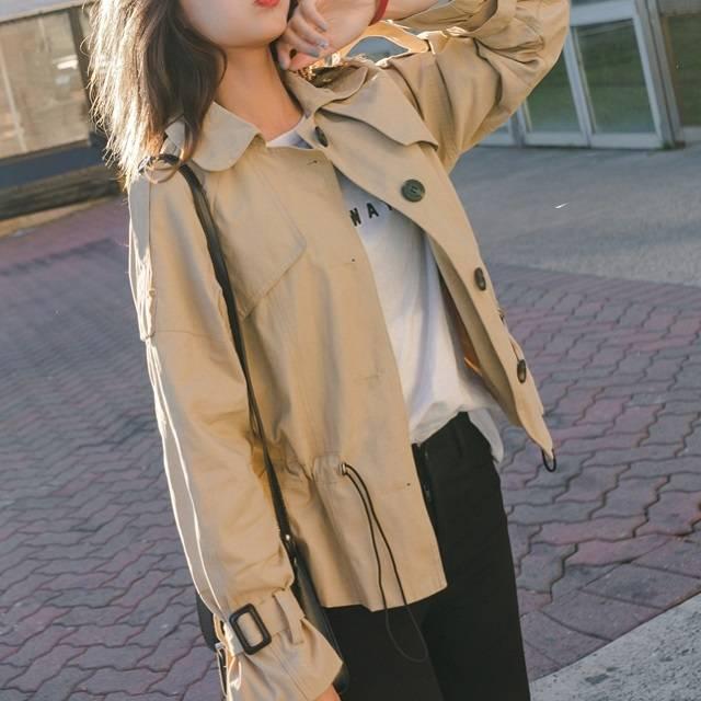 ブルゾン ジャケット ショートコート 袖絞り 春服 秋服 通勤 レディース アウターの通販はau Pay マーケット Aeka Clothet