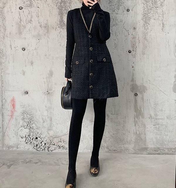 ツイード ｖネック ジャンパースカート ハイウエスト ミニ丈 ａラインスカート レディース 春服 秋服 冬服 韓国 ファッションの通販はau Pay マーケット Aeka Clothet