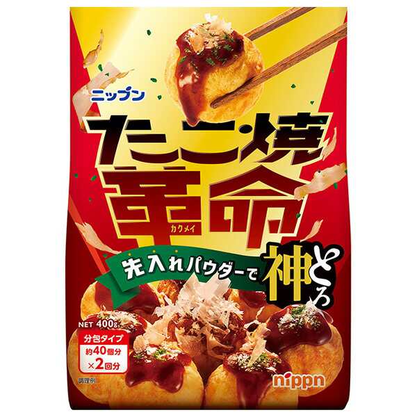 ニップン たこ焼革命 400g×12袋入×(2ケース)｜ 送料無料の通販は