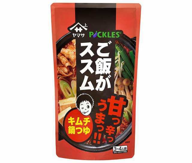 ヤマサ醤油 ご飯がススム キムチ鍋つゆ 750gパウチ×12袋入×(2ケース)｜ 送料無料の通販はau PAY マーケット - のぞみマーケット