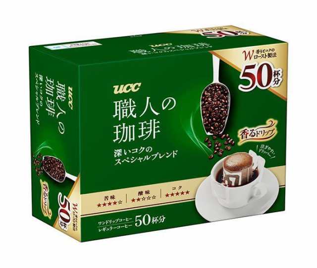 UCC 職人の珈琲 ドリップコーヒー 深いコクのスペシャルブレンド (7g×50P)×6箱入×(2ケース)｜ おしゃれ商品