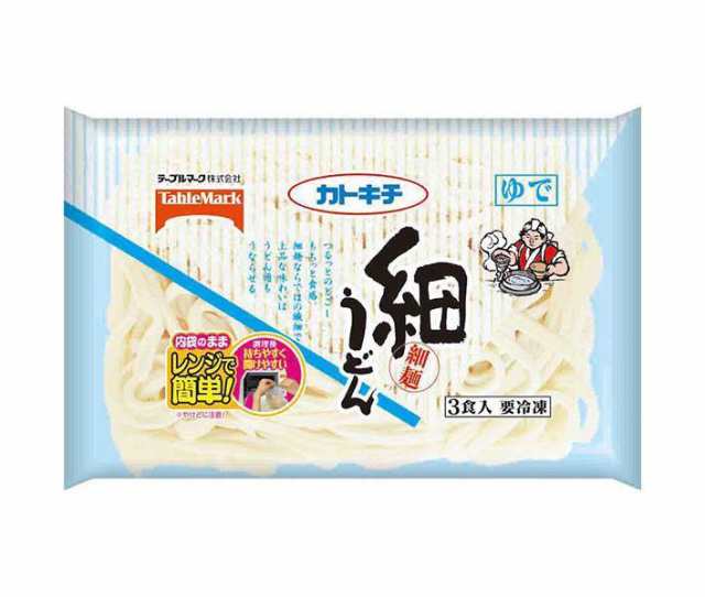 PAY　PAY　au　マーケット－通販サイト　マーケット　のぞみマーケット　3食入×12袋入｜　細うどん　冷凍商品】テーブルマーク　送料無料の通販はau