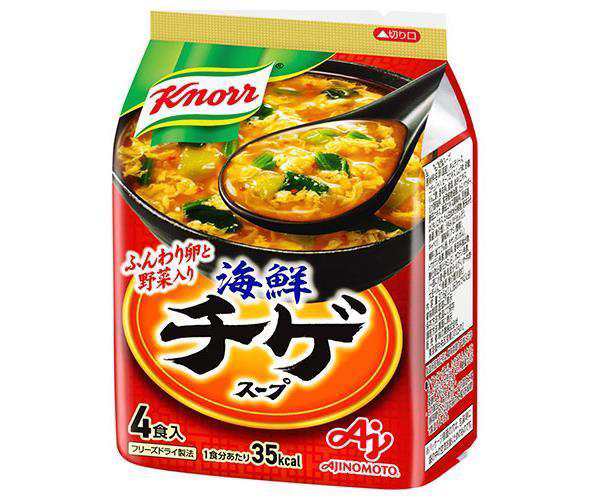 味の素 クノール海鮮チゲ スープ 4食入 37.6g×10袋入×(2ケース)｜ 送料無料の通販は