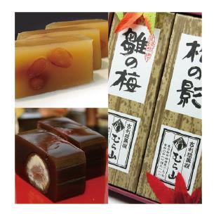 銘菓「むら山」 超高級羊羹の雛の梅と松の影 2本ギフト。