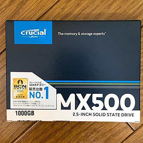 Crucial Crucial 3D NAND TLC SATA 2.5inch SSD MX500シリーズ 1.0TB CT1000MX500SSD