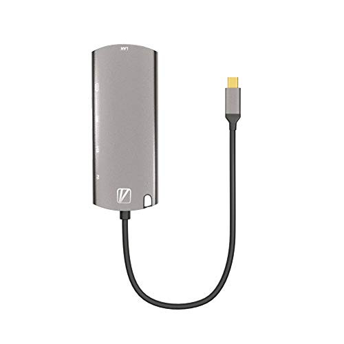 エアリア TypeC接続 多機能マルチアダプタ 5in1 GigaBit LAN USB3.0×2ポート PowerDelivery (60Wまで)