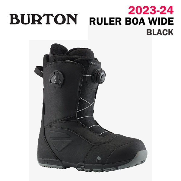 23-24 BURTON SNOWBOARDBOOTS メンズ Ruler BOA WIDE BLACK 2024