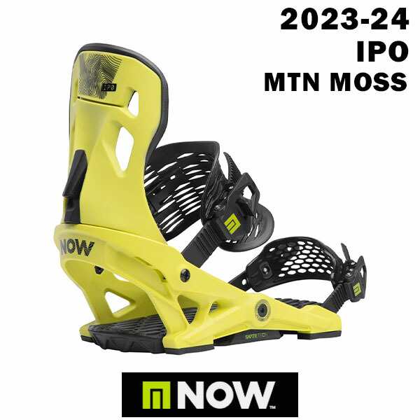 23-24 NOW SNOWBOARD BINDING IPO MTN MOSS 2024 ナウ スノーボードバインディング アイピーオー MTN モス　正規品