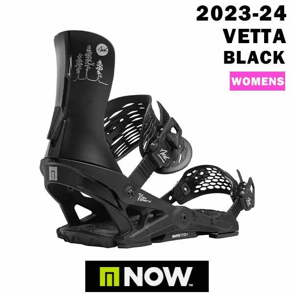 23-24 NOW SNOWBOARD BINDING VETTA BLACK 2024 ナウ スノーボードバインディング ベッタ　ブラック　正規品