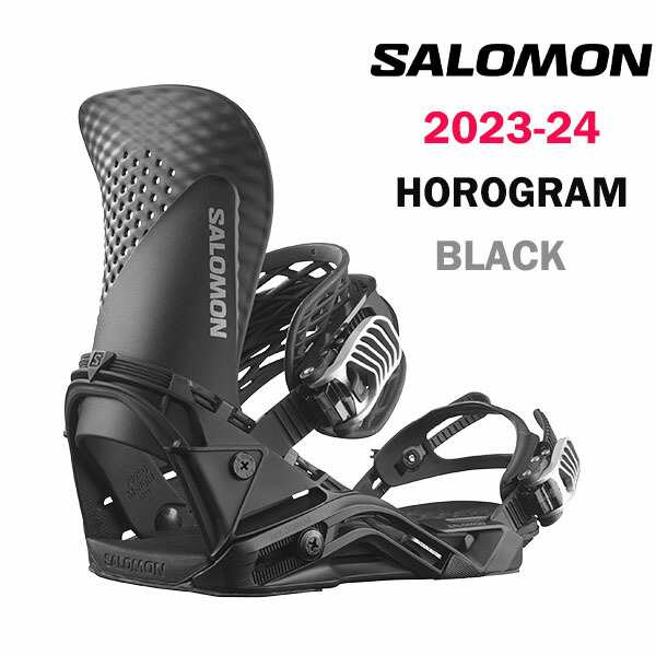 23-24 SALOMON SNOWBOARD BINDING HOLOGRAM BLACK 2024 サロモン スノーボードバインディング ホログラム ブラック 正規品 送料無料 L47