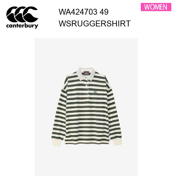 24fw カンタベリー ウィメンズラガーシャツ レディース  WA424703  カラー 49 canterbury 正規品の通販は