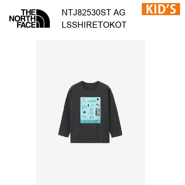 【メール便】25fw ザ・ノース・フェイス ロングスリーブシレトコトコティー キッズ  NTJ82530ST  カラー AG THE NORTH FACE 正規品
