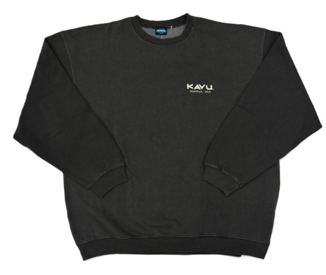 KAVU カブー MountainLogoSweat マウンテンロゴスウェット 19823016 カラー Black 正規品の通販は