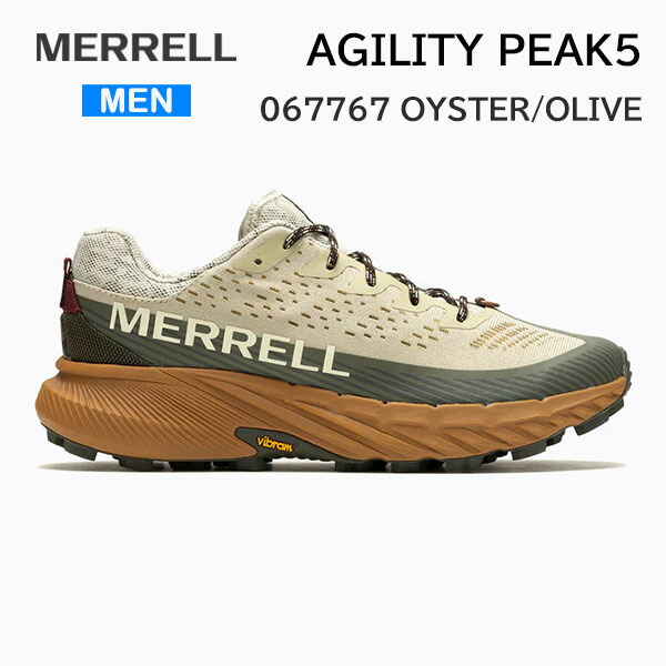 MERRELL メレル トレランシューズ  メンズ  AGILITY PEAK 5 アジリティー ピーク 5 カラー オイスター/オリーブ 067767 トレイルランニング   正規品
