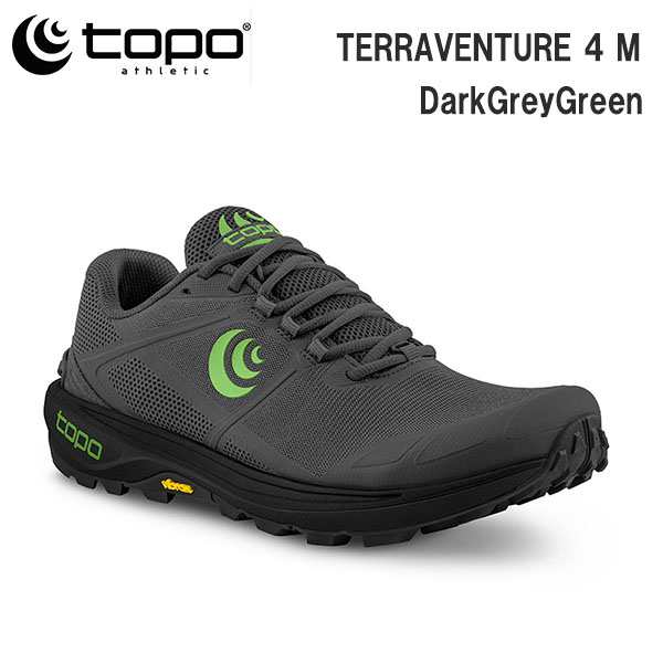 TOPO athleticトポ アスレティック トレランシューズ TERRAVENTURE 4 カラーDarkGreyGreen トレイルランニング スニーカー 正規品