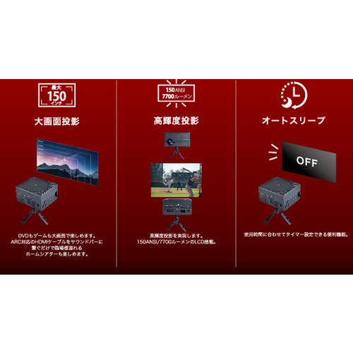 ダイニチ電子 WPJD300 DVDプロジェクター Wizz_13