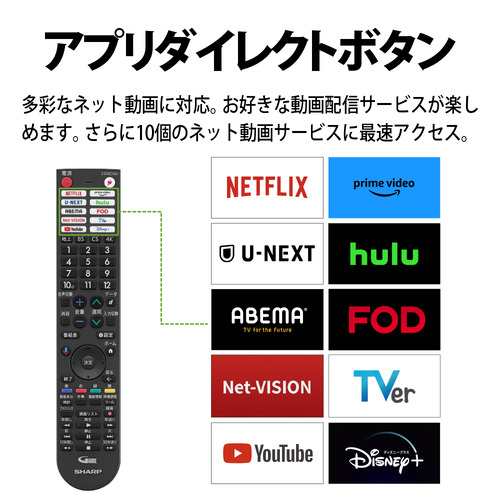 無料長期保証】【推奨品】シャープ 4T-C55FN1 55v型 液晶テレビ