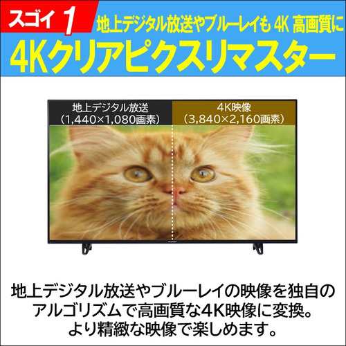 FUNAI FL-43U3060 43V型 4K対応液晶テレビ の通販はau PAY