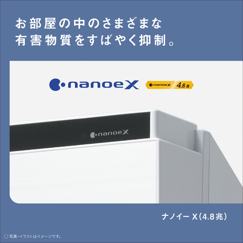 パナソニック F-VXW55-W 加湿空気清浄機 ナノイーX4.8兆 ホワイト