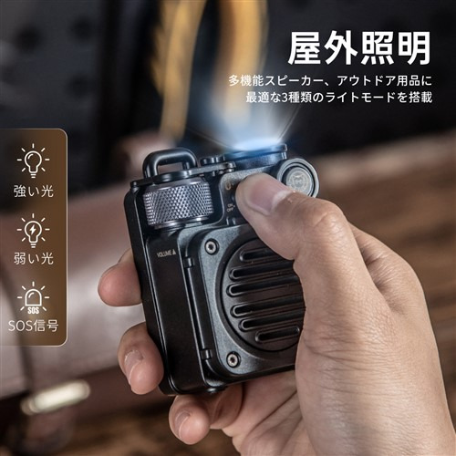 MUZEN MWPVXI2BK Wild Mini 第2世代 Bluetooth スピーカー 防水対応