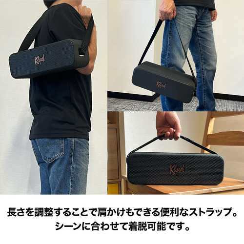 Klipsch av020003-C01 Bluetoothスピーカー デトロイト IP67防水防塵対応 ブラック_12