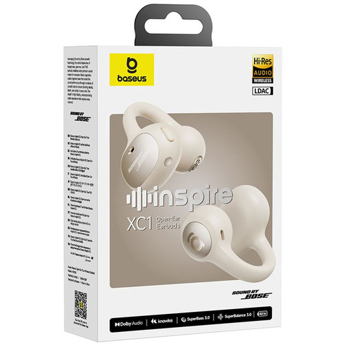 Baseus XC1W Inspire XC1 完全ワイヤレスイヤホン 左右分離 ノイズキャンセリング Bluetooth対応 IP66防水防塵 ホワイト_19